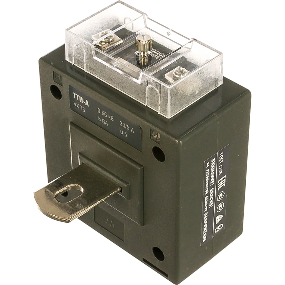 Изображение товара Трансформатор IEK ТТИ-А 30/5А 5ВА, класс точности 0.5, ИЭК ITT10-2-05-0030