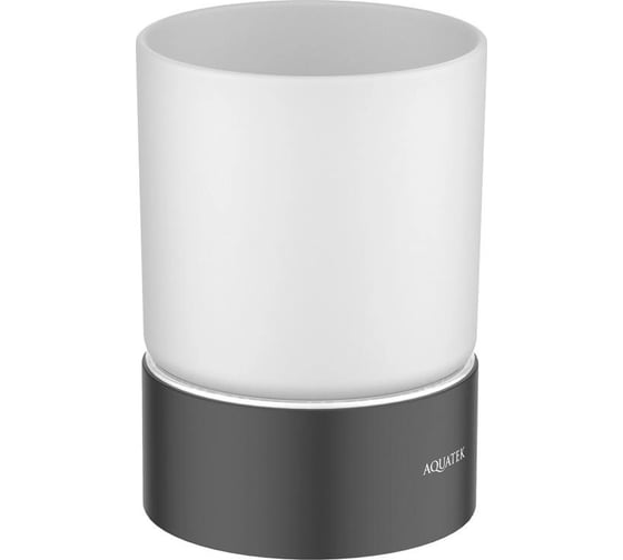 Изображение товара Стакан настольный Aquatek ЛИРА матовый черный AQ4428MB 00000135615