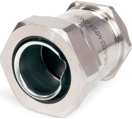 Изображение товара Кабельный ввод для металлорукава FORTISFLEX ВК-М32(16-25 мм)-МР25 (INOX) из нержавеющей стали 89113