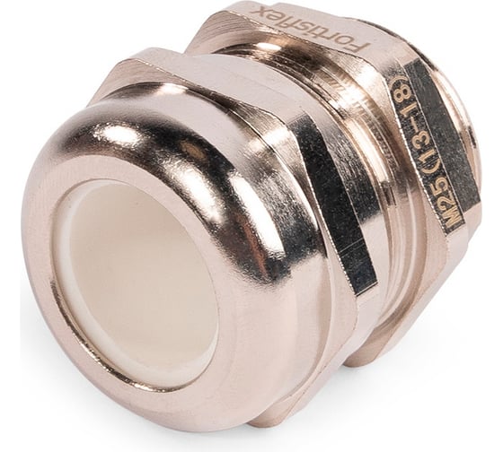 Изображение товара Кабельный термостойкий ввод FORTISFLEX ВКТ-М25 (13-18 мм) латунный 88845