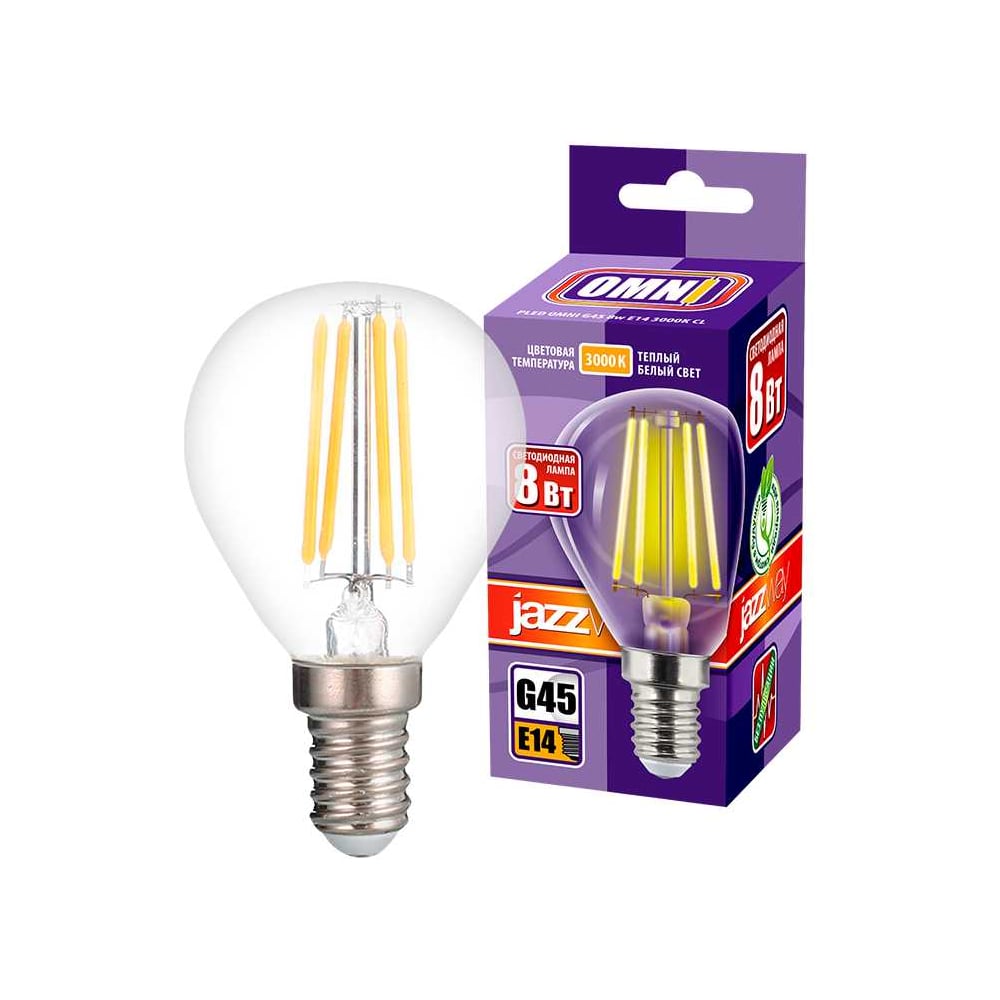 Филаментные лампы Лампа Jazzway PLED OMNI 5021334