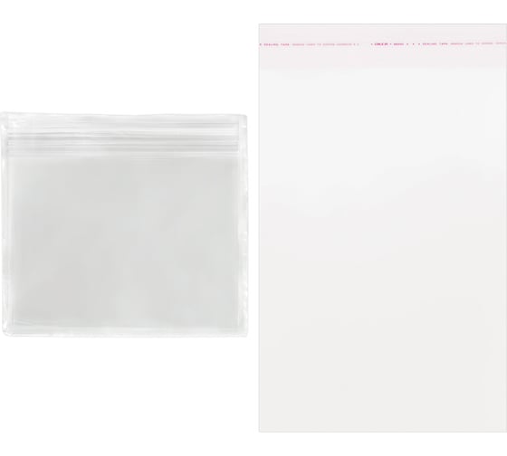 Изображение товара Пакет ОФИСМАГ Бопп с клеевым клапаном, 100 шт., 20x30+4 см, толщина 30 мкм, с усиленным швом 608601