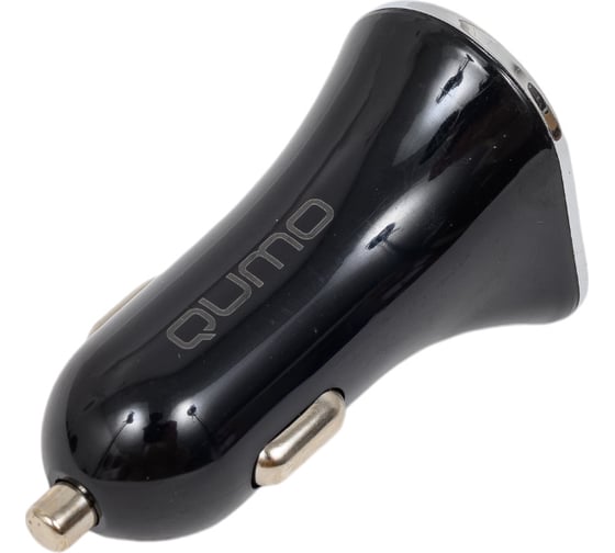 Изображение товара Автомобильное зарядное устройство QUMO 3A, 2 USB, 1A+2A, черный Модель Charger 0061 20731
