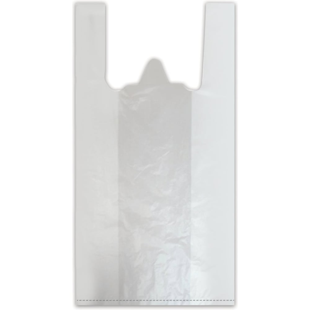 Изображение товара Пакет-майка ОФИСМАГ 100 шт. 38+18x68 см ПНД 18 мкм белый