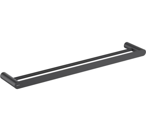 Изображение товара Полотенцедержатель Aquatek ЛИРА двойной, 600 мм, матовый черный AQ4430MB 00000135627