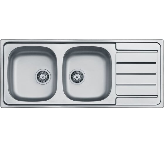 Изображение товара Мойка ALVEUS LINE 100 NAT-90 1160х500 мм, 2X в комплекте с сифоном 1130555 1087978