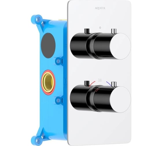 Изображение товара Термостатический смеситель для ванны Aquatek ЕВРОПА внешняя и скрытая часть AQ1392CR 00000135210