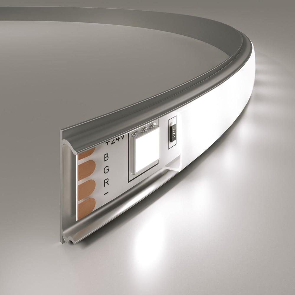 Гибкий алюминиевый профиль для LED ленты Elektrostandard профиль для верхней подсветки cx189