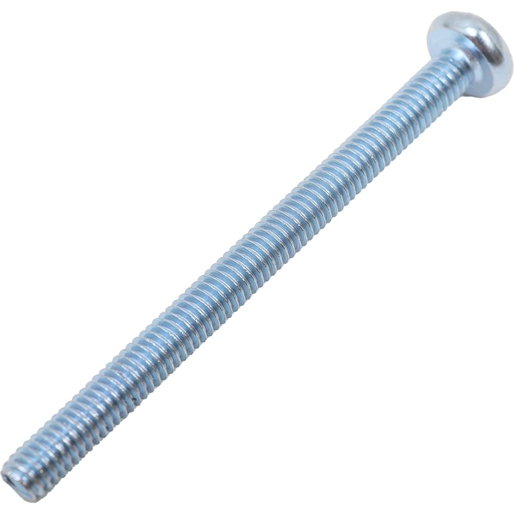 Изображение товара Винт Стройметиз М4x50, DIN 7985, полукруглая головка, цинк, 7 шт. европодвес 00000024795 296233