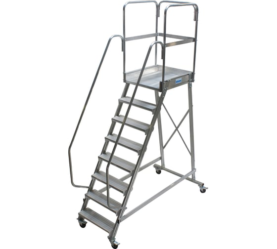 Изображение товара Лестница с площадкой Krause 8 ступеней 820068