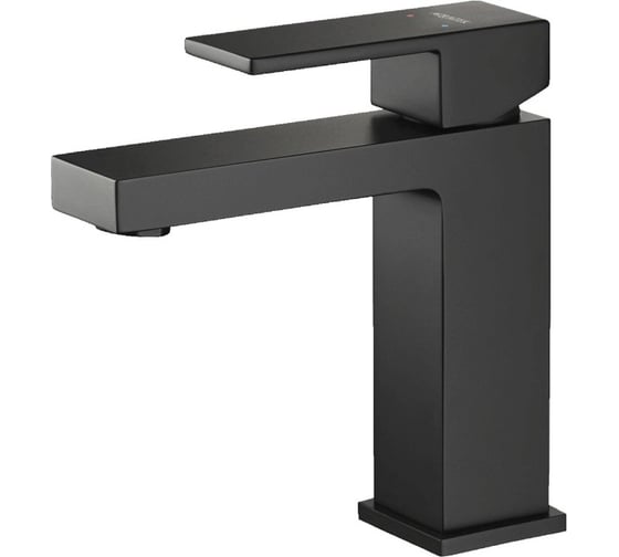 Изображение товара Смеситель для раковины Aquatek ЛИБРА 114, без донного клапана, матовый черный AQ1610MB 00000135301