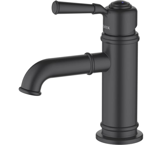 Изображение товара Смеситель для раковины Aquatek КЛАССИК 72, без донного клапана, матовый черный AQ1510MB 00000135259