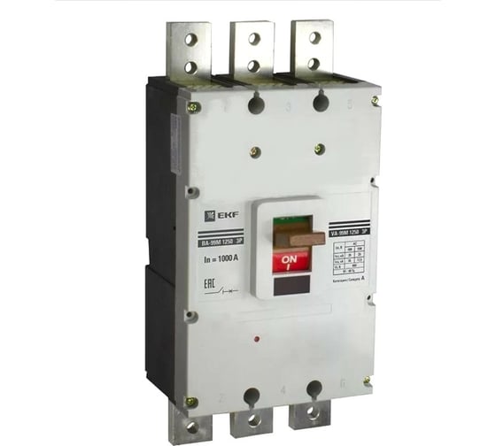 Изображение товара Автоматический выключатель EKF ВА-99М 1250/1000А 3P 35кА PROxima mccb99-1250-1000m