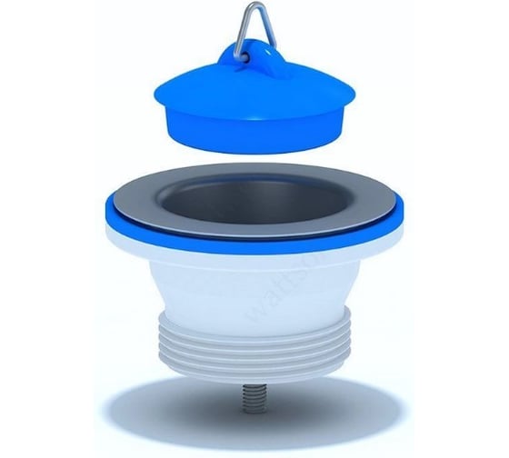 Изображение товара Выпуск мойки АНИ Пласт 1 1/2 с пробкой нержавеющая сетка M105 025-0662