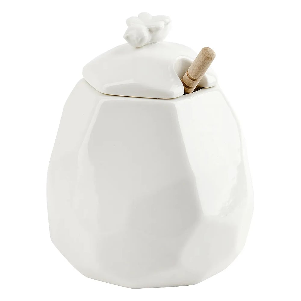 Изображение товара Медовница с ложкой Nouvelle Naturel, 500 мл, белая