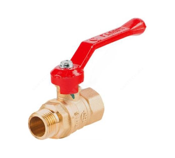 Изображение товара Шаровой кран ГАЛЛОП латунный Стандарт 221 Ду 50, Ру 16, м/р полнопроходной, рычаг 103251 007-6752