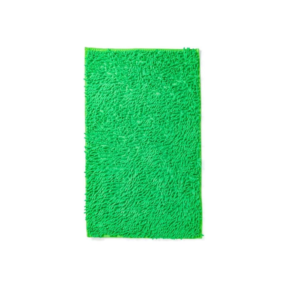 Изображение товара Коврик для ванной Roomis Макароны 70x140 см салатовый микрофибра протиоскользящий
