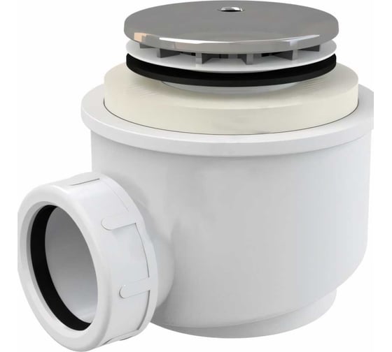 Изображение товара Сифон для поддона Alca Plast 1 1/2x40 h-72 мм, слив крышка, D-71 мм A47CR-50