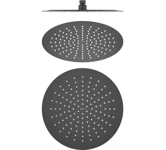 Изображение товара Круглый верхний душ AQUATEK 300х2 мм, матовый черный AQ2075MB 00000135355
