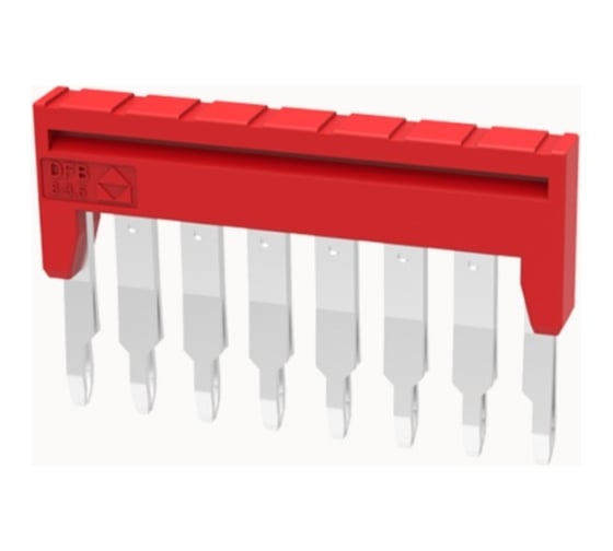 Изображение товара Перемычка для клемм ds, втычн., 8 полюсов, красная, упак. 10шт. Degson DFB8-3.5-16-00Z(H)