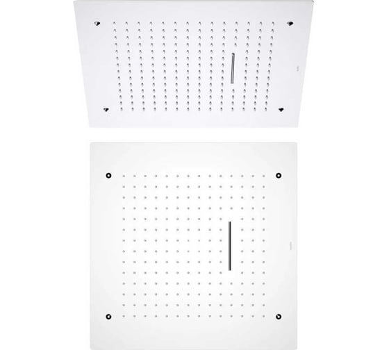 Изображение товара Верхний душ AQUATEK 500х500 мм, 2 jet (внешняя и скрытая часть) AQ2082CR 00000135364