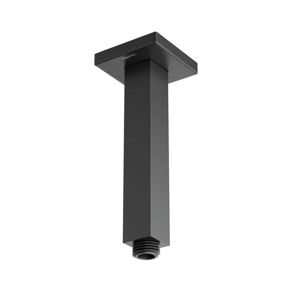 Изображение товара Потолочный держатель верхнего душа AQUATEK 150 мм матовый черный AQ2172MB