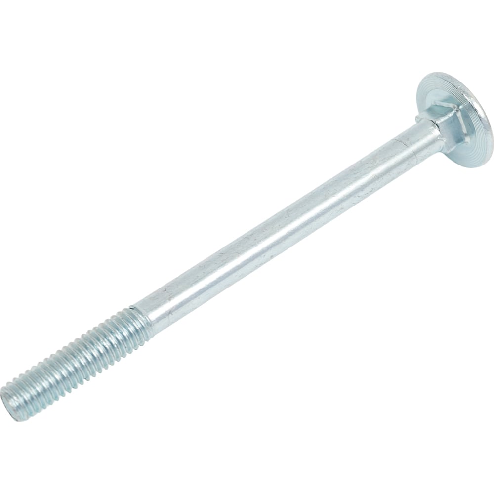 Изображение товара Мебельный болт Стройметиз М6x80, DIN 603, цинковый, упаковка 6 шт.