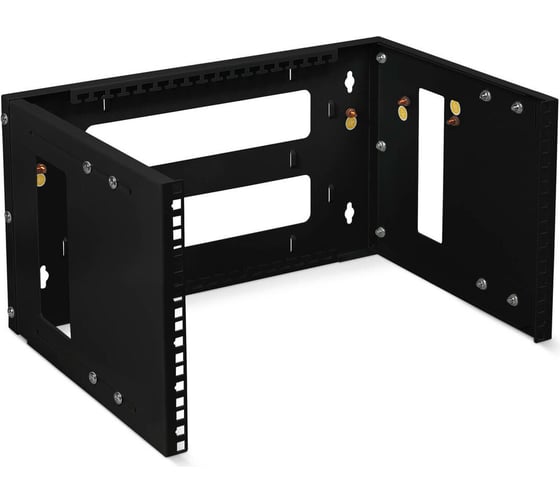 Изображение товара Кронштейн настенный Cabeus 19" 6U, цвет черный NC-6U-BK