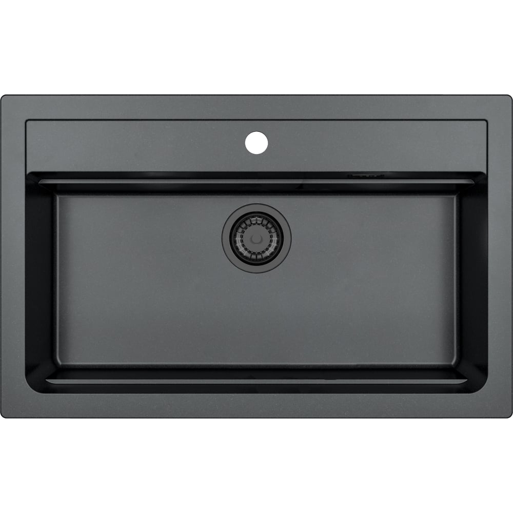 Изображение товара Кухонная мойка ALVEUS GRANITAL ATROX 40 CARBON с сифоном BLACK EDITION