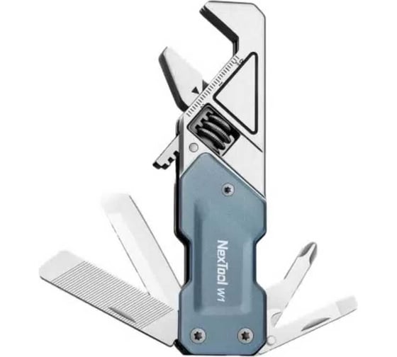 Изображение товара Мультитул-ключ NexTool Xiaomi Light Wrench W1 6 функций, голубо-серый NE20238