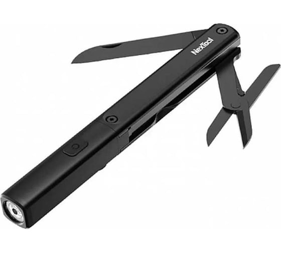 Изображение товара Мультитул-фонарь NexTool Xiaomi Pen Tool аккумулятор, черный NE20026