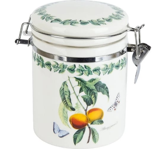 Изображение товара Банка для сыпучих продуктов Dolomite клипс Fruit Garden 15x10x14 см, 630 мл подарочная упаковка L2521151
