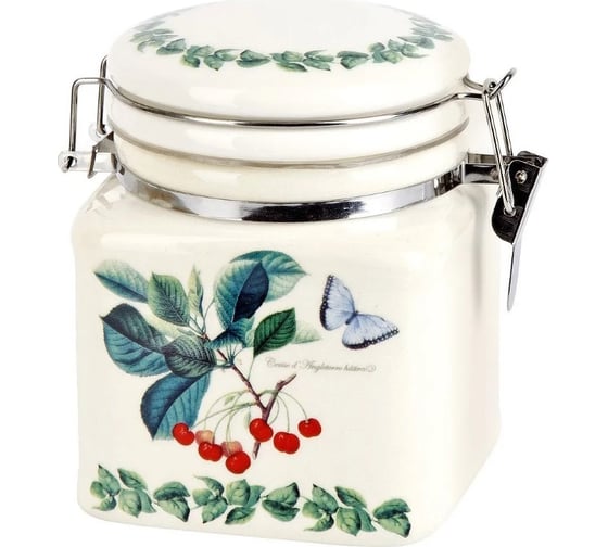 Изображение товара Банка для сыпучих продуктов Dolomite клипс Fruit Garden 12x9,5x12 см, 480 мл подарочная упаковка L2521149