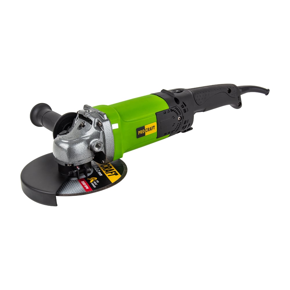 Изображение товара Профессиональная углошлифовальная машина PROCRAFT PW 2200 ES 180 мм