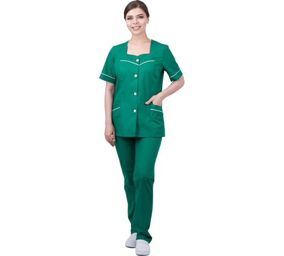 Изображение товара Костюм ГК Спецобъединение МИЛА, зелёный, р. 120-124, рост 158-164 Кос 703/120/158