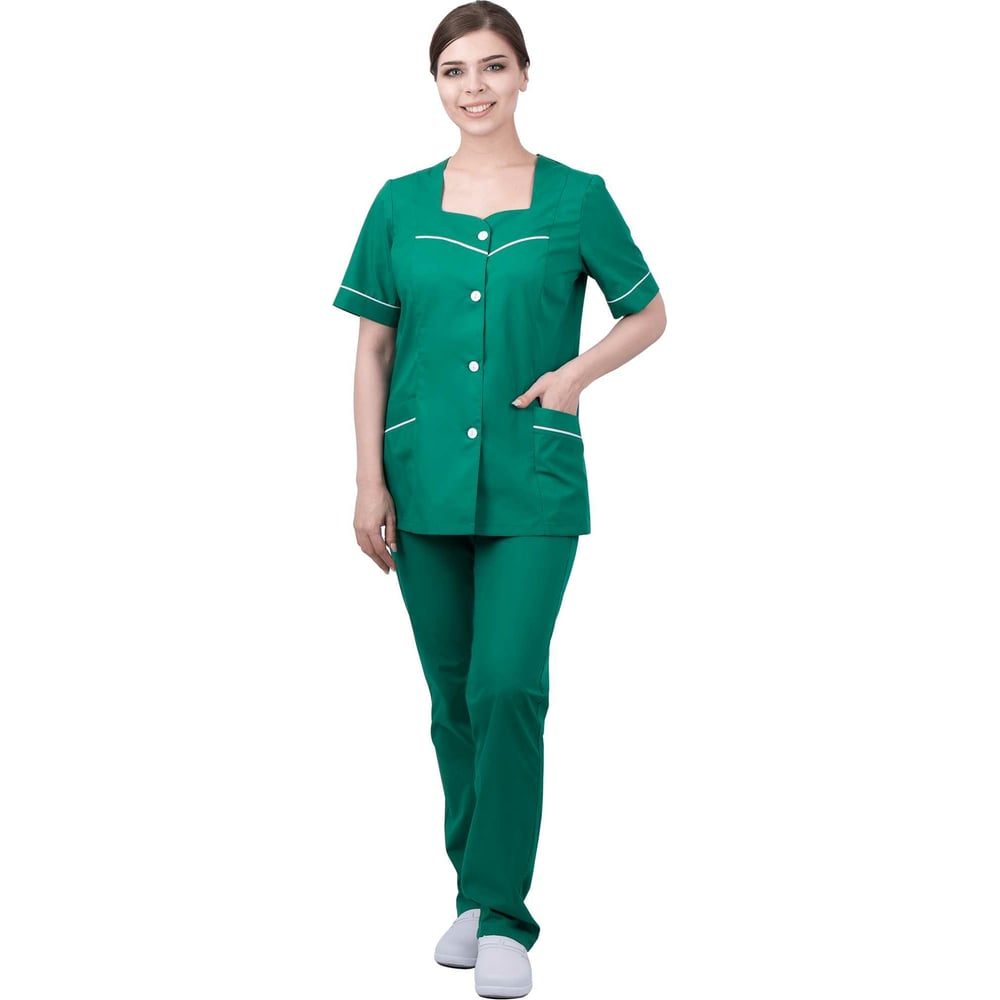 Изображение товара Костюм ГК Спецобъединение МИЛА зеленый женский смесовая ткань 112-116 5XL