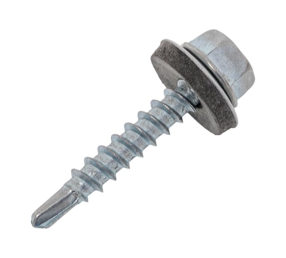 Изображение товара Саморез Стройметиз 4,8x28 мм, кровельный, цинк, 20 шт. европодвес 00000058630 2070221