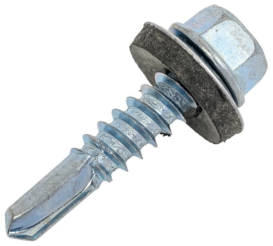 Изображение товара Саморез Стройметиз 5,5x25 мм, кровельный, цинк, 12 шт. европодвес 00000076760 2070281