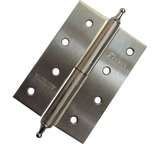 Изображение товара Петля накладная Левша ALTEZTA 1007 100х75х2,5 с корон., хром матовый, левая У1-7070.ХМл