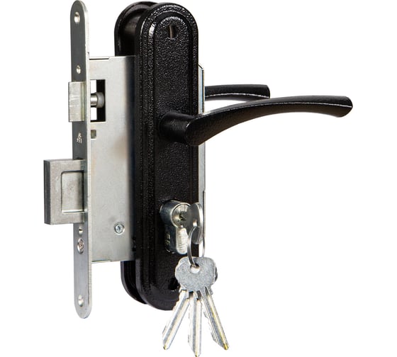 Изображение товара Замок врезной ГАРАНТ КАЧЕСТВА Гарант ЗВ7 черный Х2947