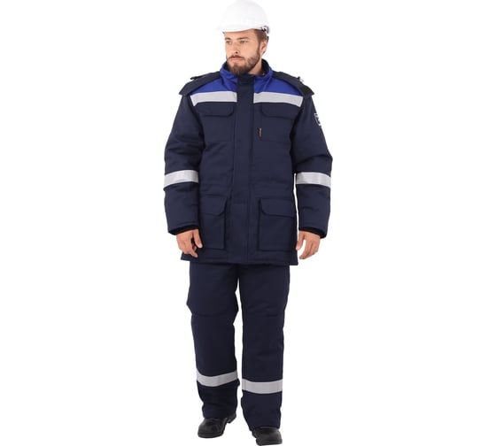 Изображение товара Утепленный костюм ГК Спецобъединение АНТИСТАТ темно-синий/василёк Кос 685/112/170