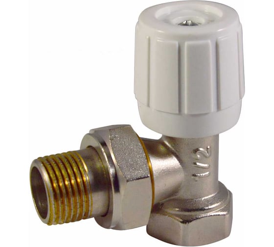 Изображение товара Регулирующий клапан для радиатора СТМ ТЕРМО ручной, угловой, 1/2 CARAVH12