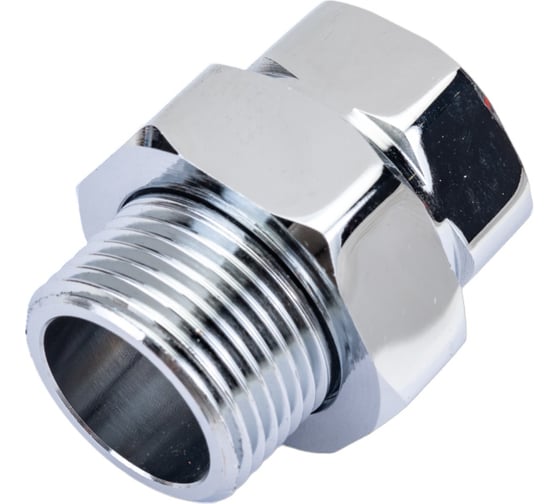 Изображение товара Прямое соединение СТМ ТЕРМО г/ш, 1, с накидной гайкой, для полотенцесушителей, хром CPASFM01