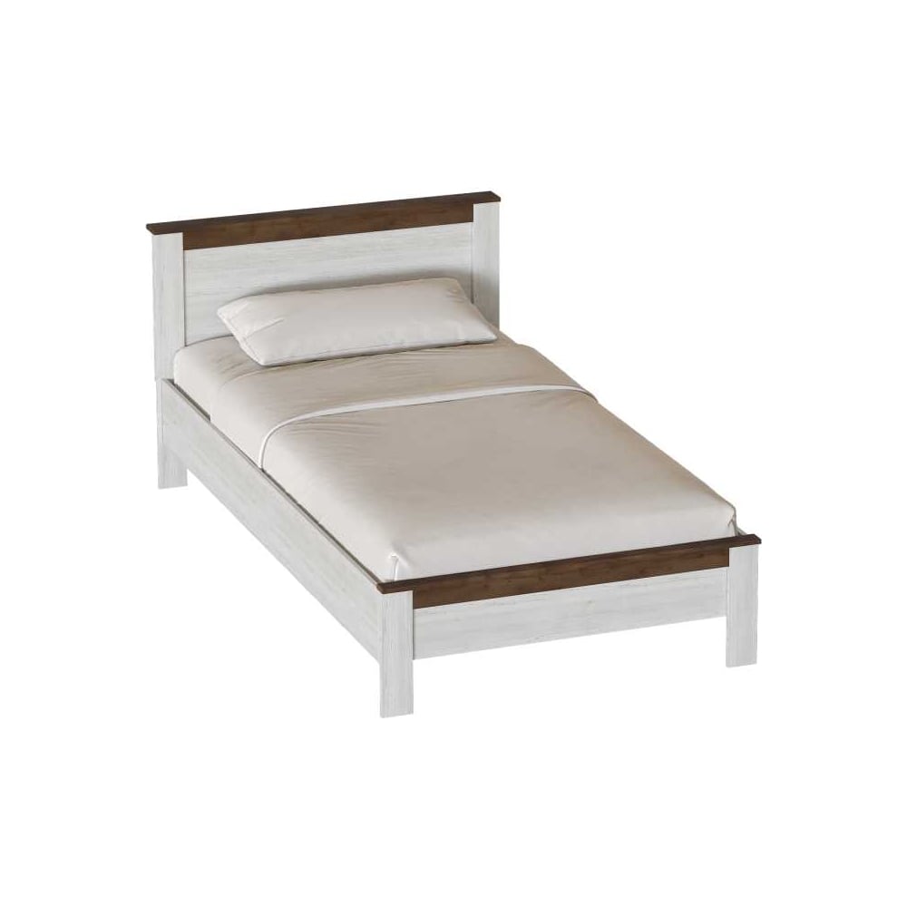 Изображение товара Кровать Мебельград Даллас 1200 стиль Лофт бежевый для спальни