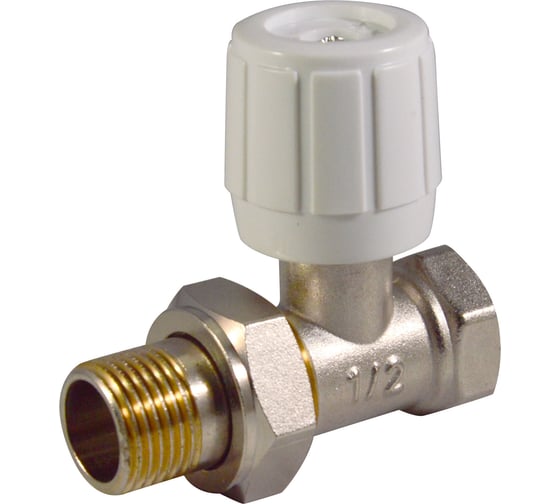 Изображение товара Регулирующий клапан для радиатора СТМ ТЕРМО ручной, прямой, 1/2 CARSVH12