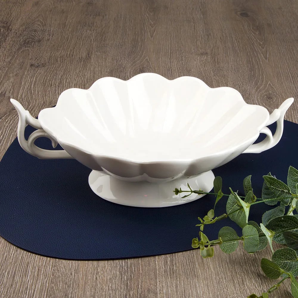 Изображение товара Салатник с ручками Nouvelle Маршмеллоу 1000 мл фарфор белый