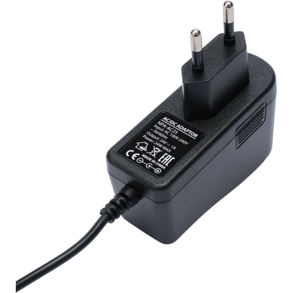 Изображение товара Блок питания Gembird 24В 1А 24Вт штекер 5.5x2.5мм NPA-AC25