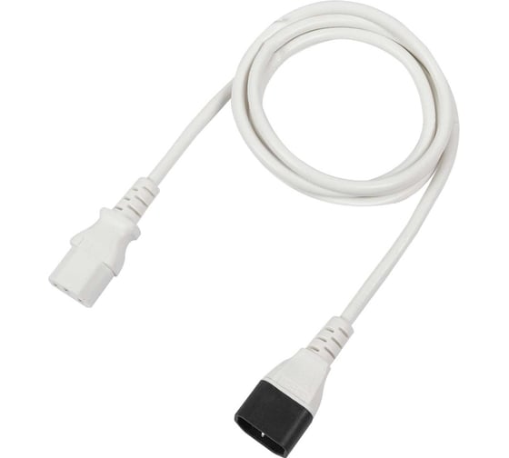 Изображение товара Кабель питания Filum ПВС-АП 3x1.0 С13 - C14, 220/250В, 10А, белый, 1.8м FL-PC-C13/C14-C1-1.8-WH