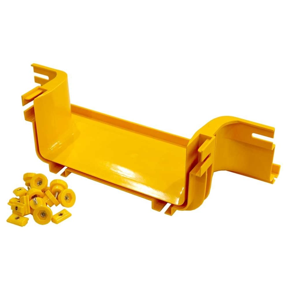 Изображение товара Боковой отвод LANMASTER 240 мм для оптического лотка монтаж без соединителей жёлтый