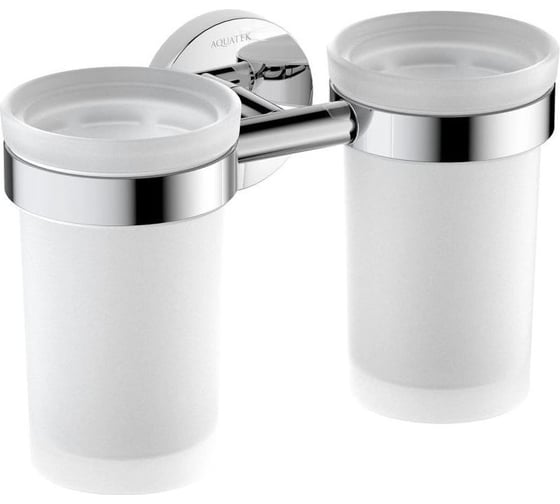 Изображение товара Стакан с держателем двойной AQUATEK ЕВРОПА AQ4117CR 00000135518